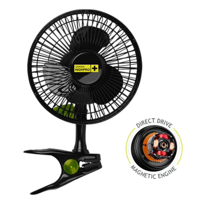 Garden High Pro Professional Clip Fan 20cm 12W