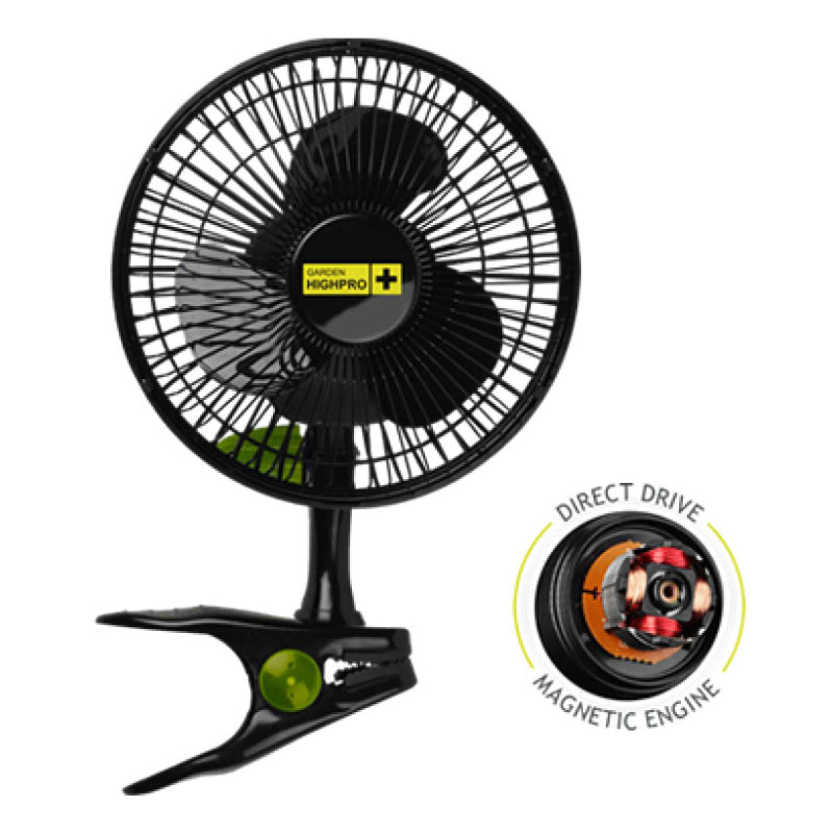 Garden High Pro Professional Clip Fan 20cm 12W