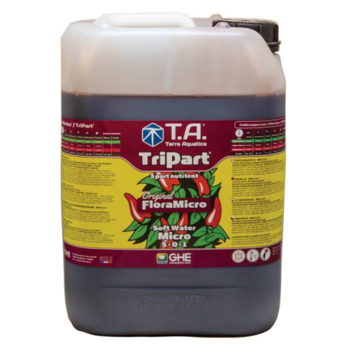 Terra Aquatica TriPart Flora/ GHE Micro Softwater 10L