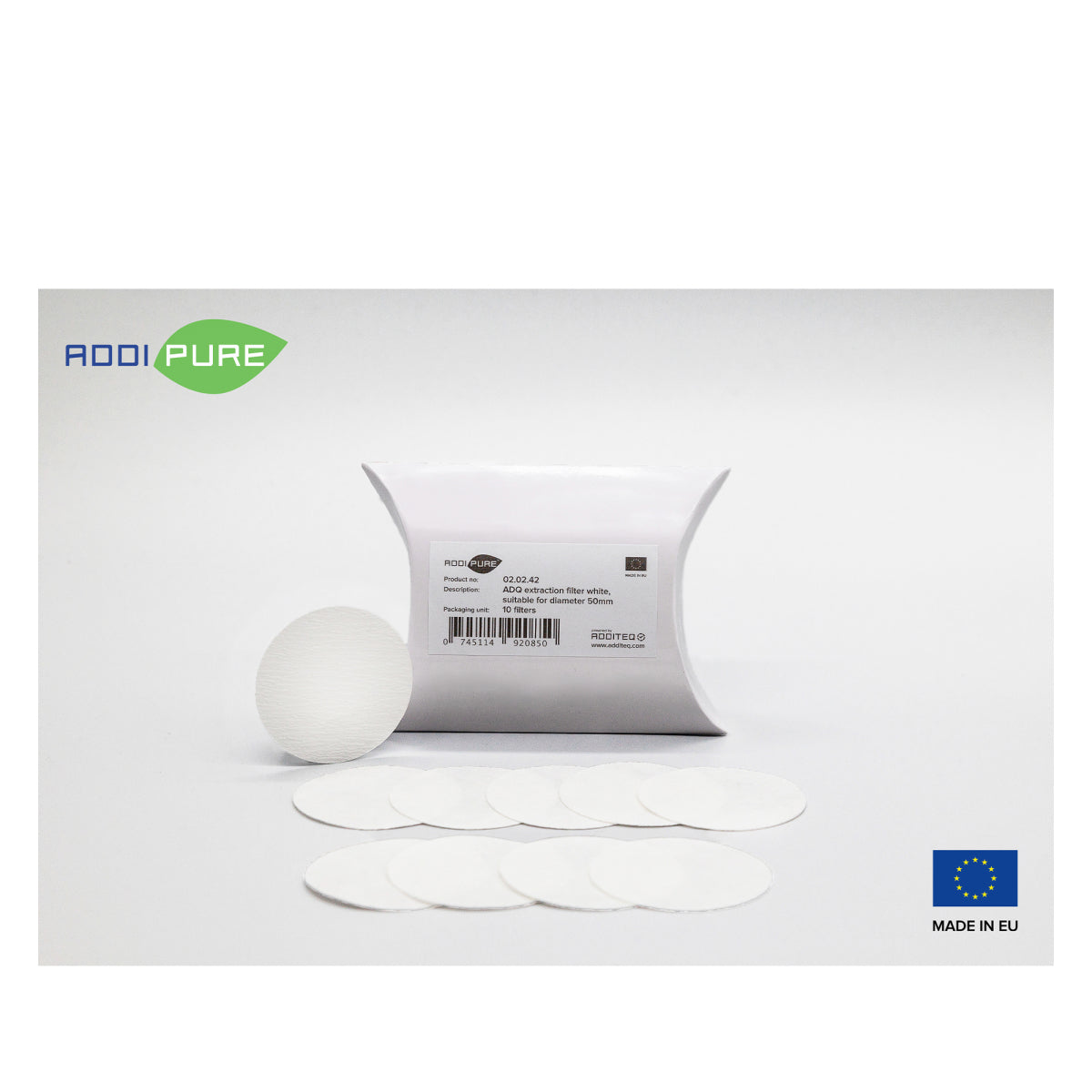 ADDIPURE ADQ extraction filter white for 50mm 10pcs