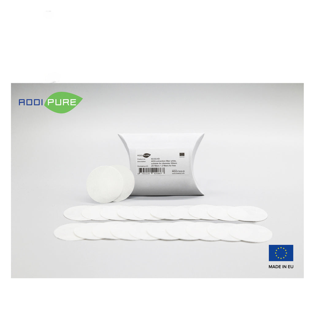 ADDIPURE ADQ extraction filter white for 50mm 20pcs+2Free