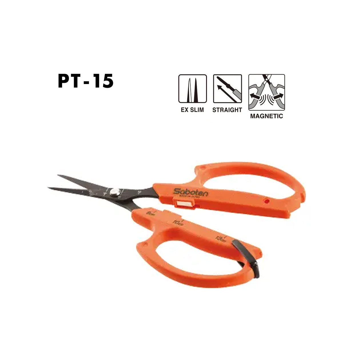 Saboten PT-15 Professional Trimming Scissor XS Straight