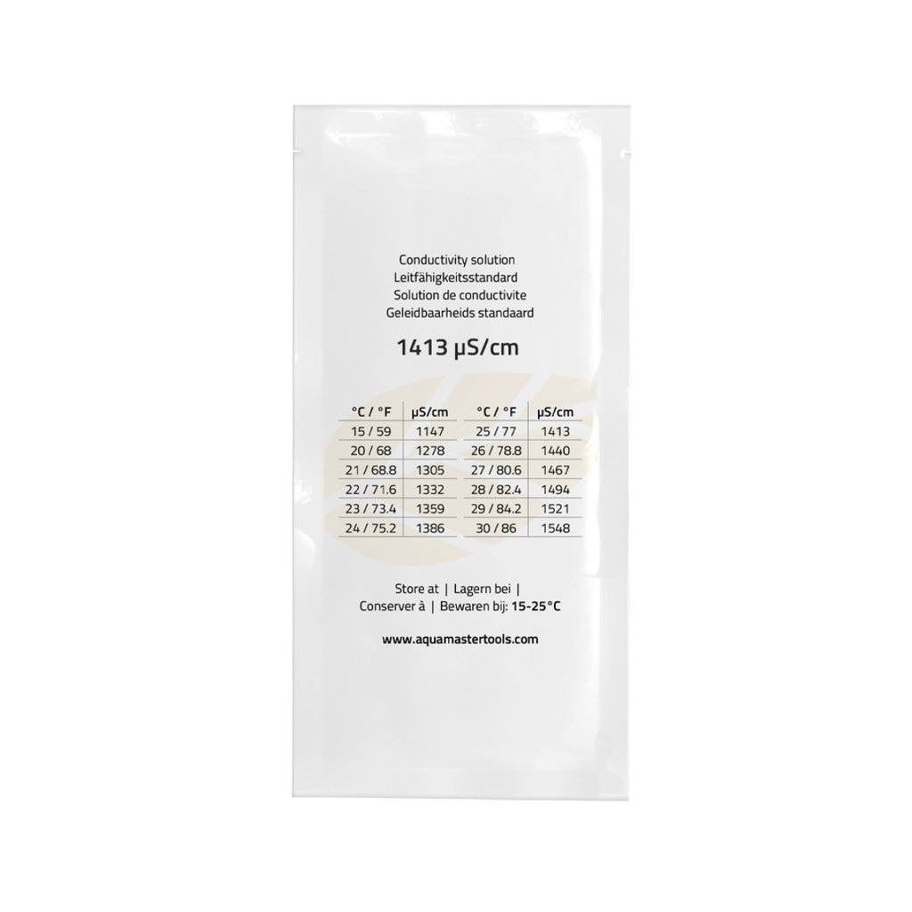 Aquamaster Tools EC1413 Calibration Solution 20 ml Bag