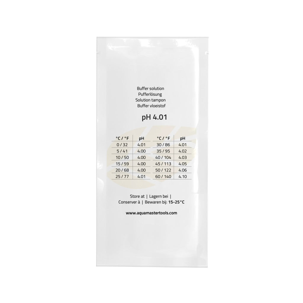 Aquamaster Tools pH 4.01 Calibration Solution 20ml Bag 25pcs