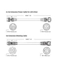 Lumatek 2x LED 5m Extension Cables 2.0