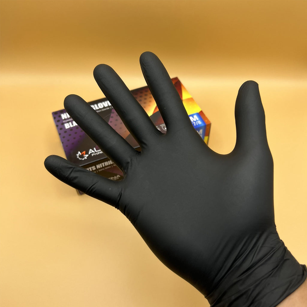 Aldena Nitrile Gloves Black S 100pcs