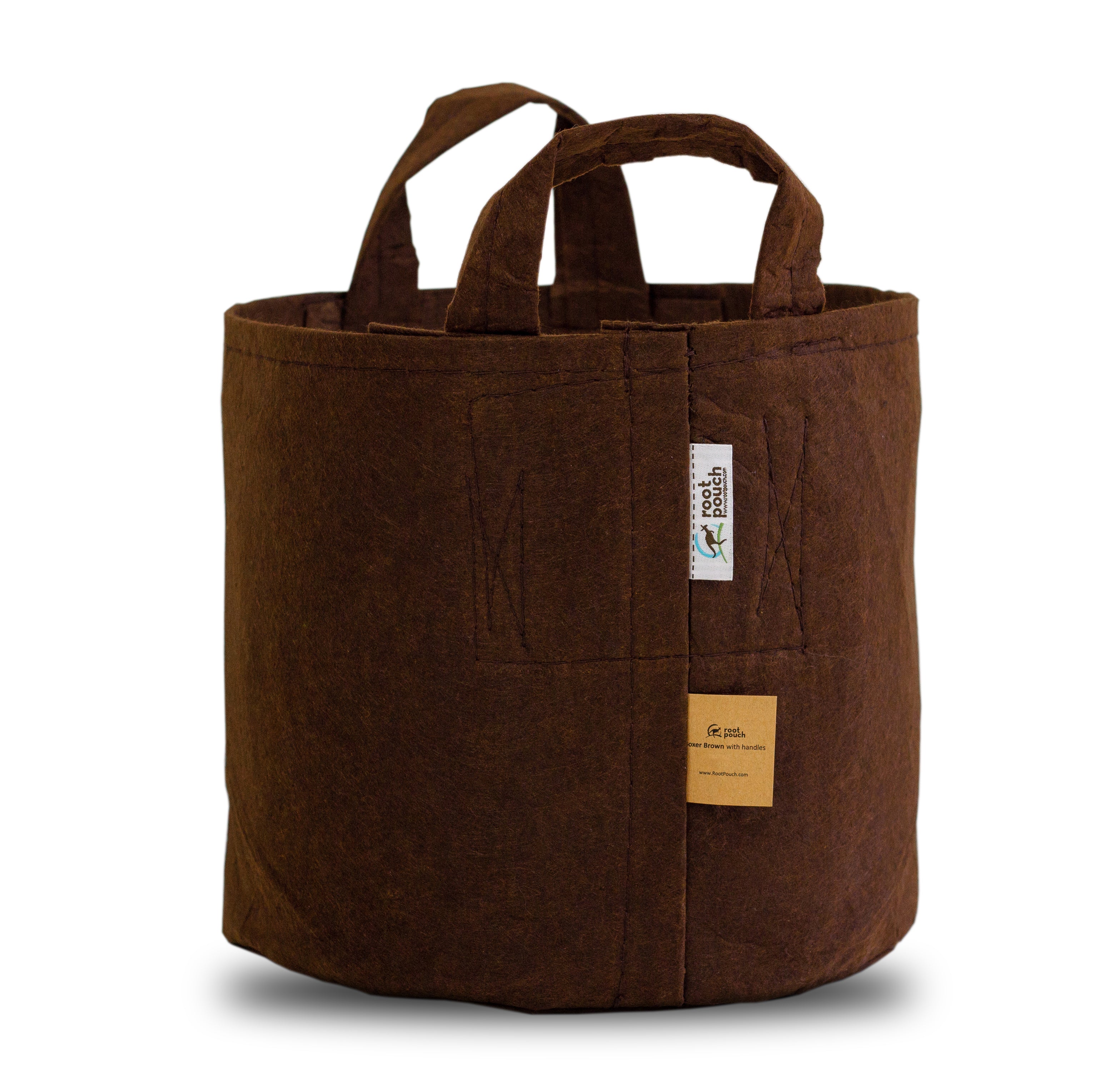 3x Root Pouch Boxer 170L Brown mit Griffen 250g/m2