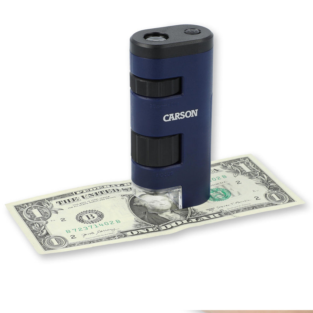 Carson Pocket Micro 20x-60x LED Lighted Zoom Microscope