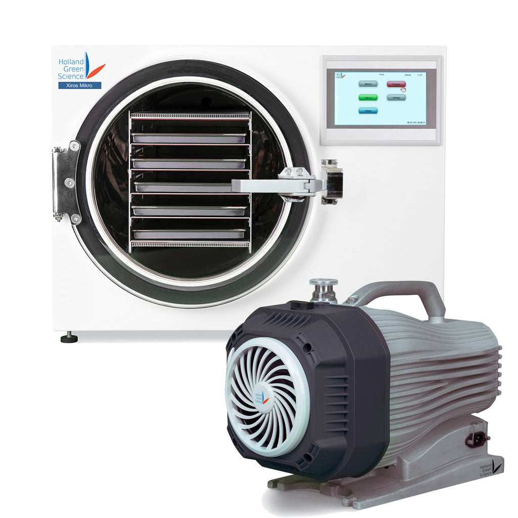 Holland Green Sience Xiros Mikro Freeze Dryer + Anemos Dry Scroll Vacuum Pump
