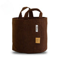 5x Root Pouch Boxer 30L Brown mit Griffen 250g/m2