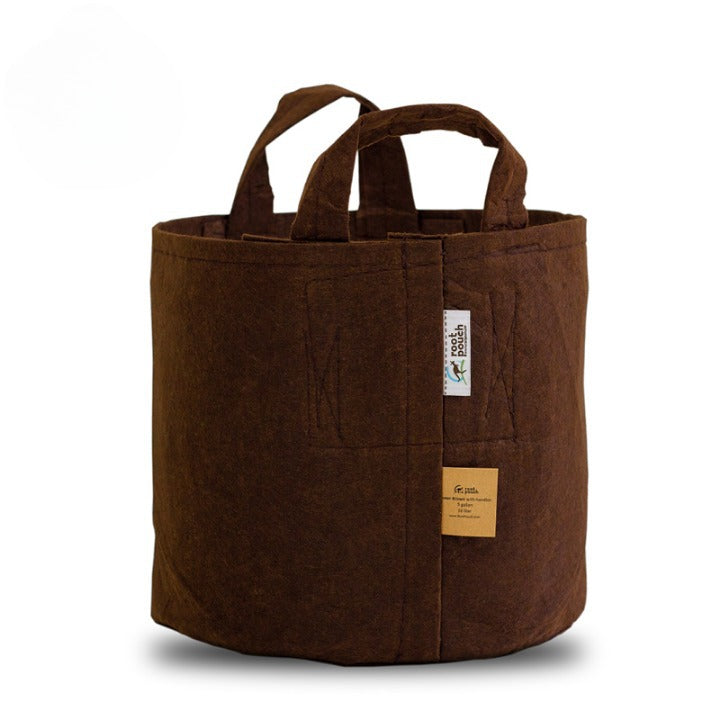 5x Root Pouch Boxer 30L Brown mit Griffen 250g/m2