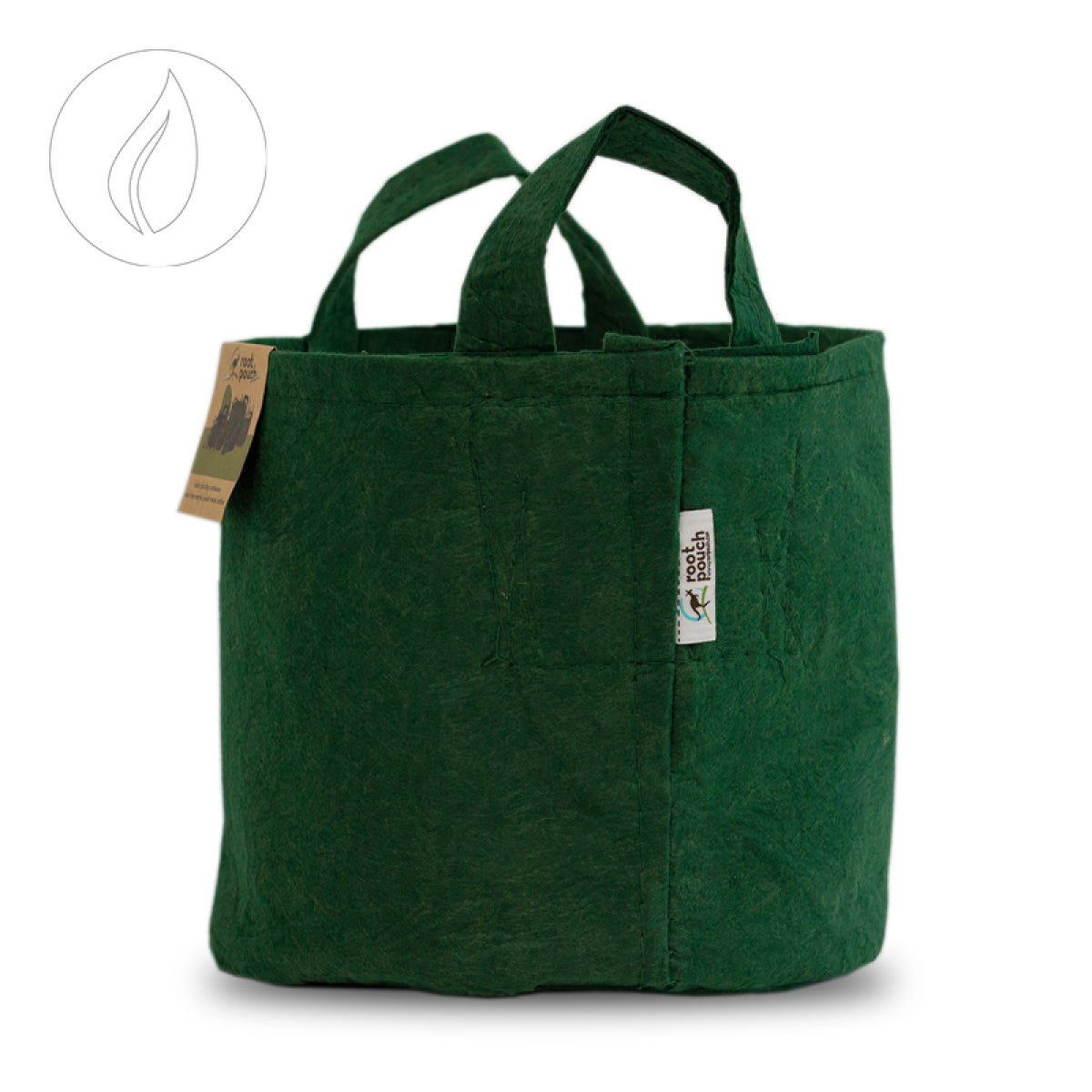 Root Pouch Boxer 30L Forest Green mit Griffen 250g/m2
