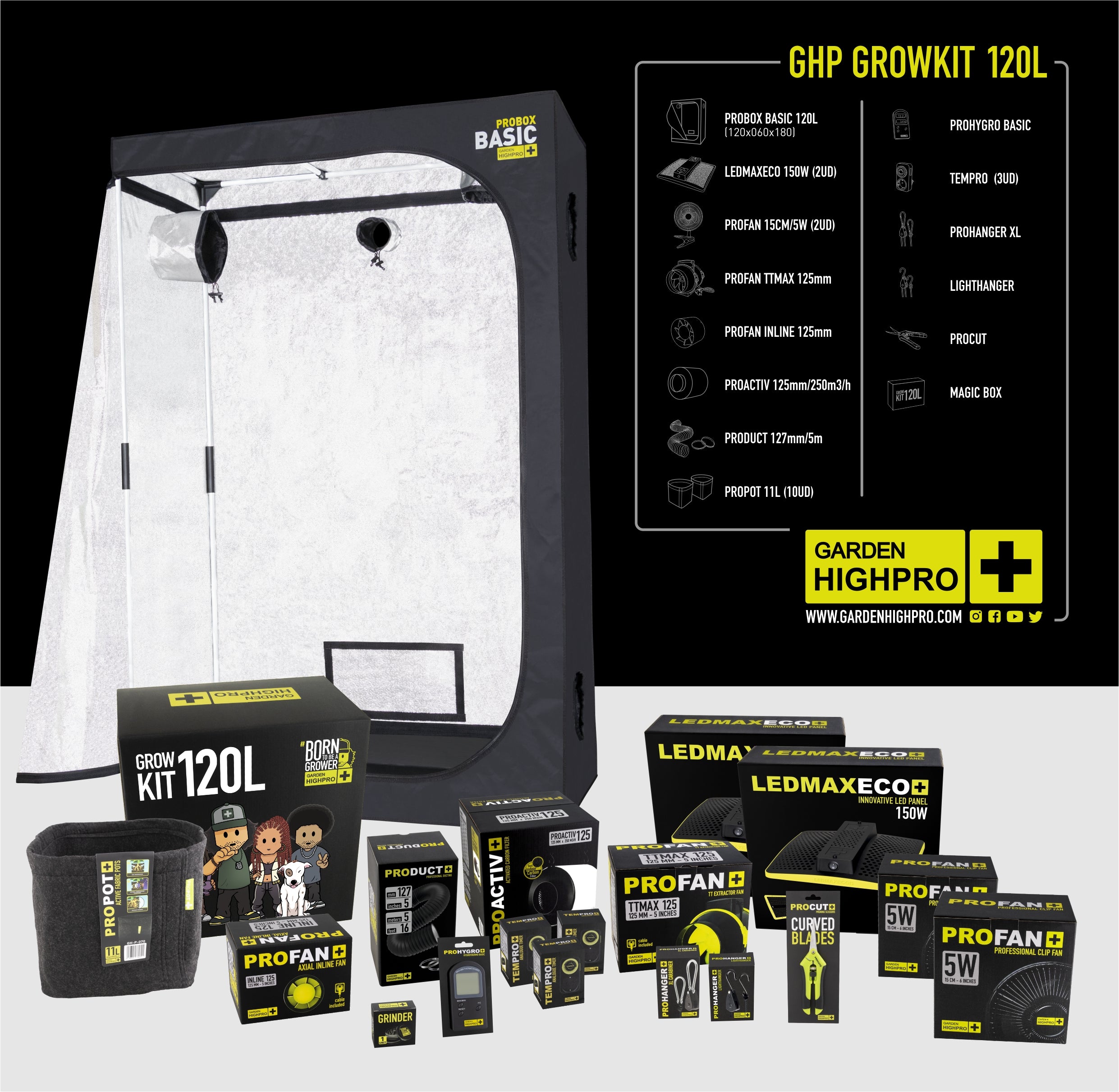 Garden High Pro Grow Kit 120L