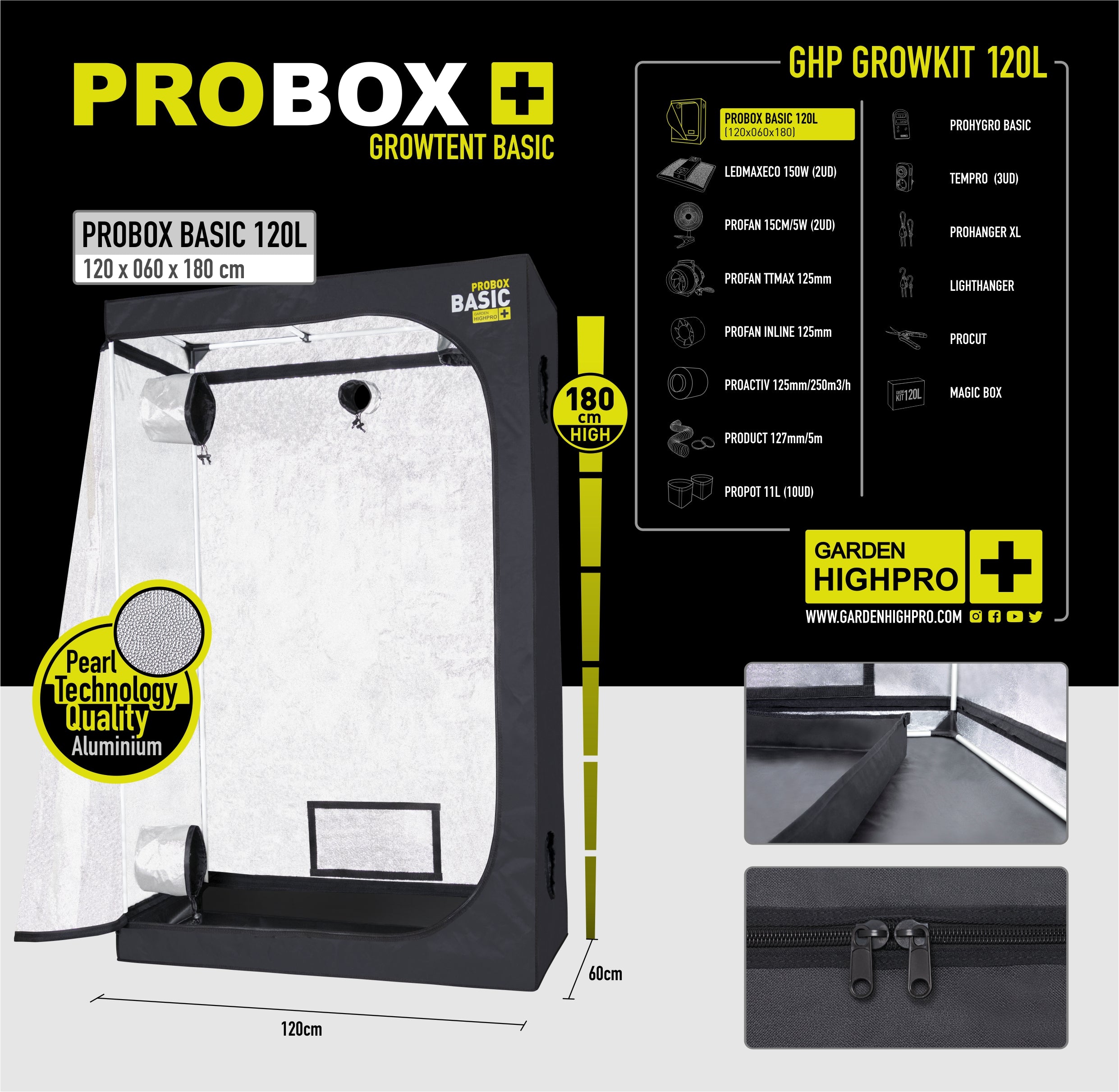 Garden High Pro Grow Kit 120L