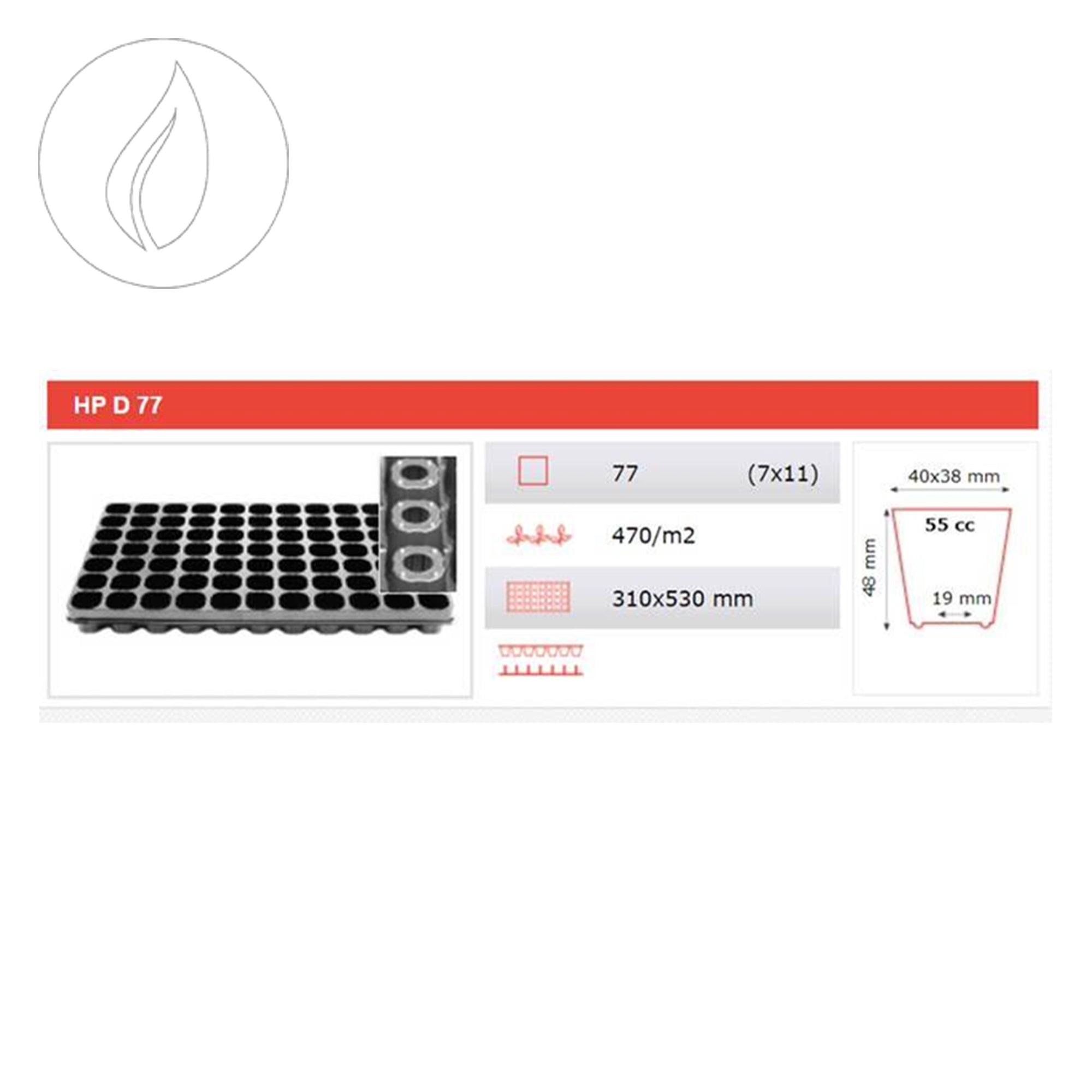 Intra Plug 77er Tray Coco