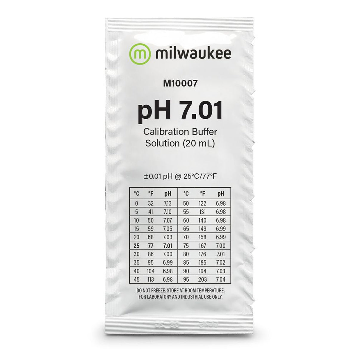 Milwaukee M10007B pH 7.01 Calibration Solution 20ml
