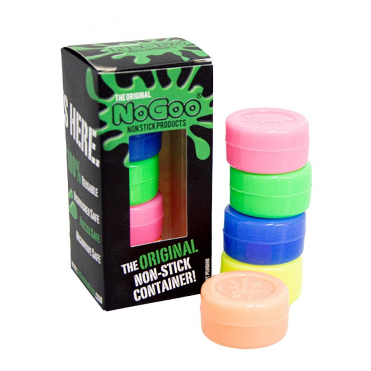 NoGoo Silikon-Container Glow in the Dark 5pcs
