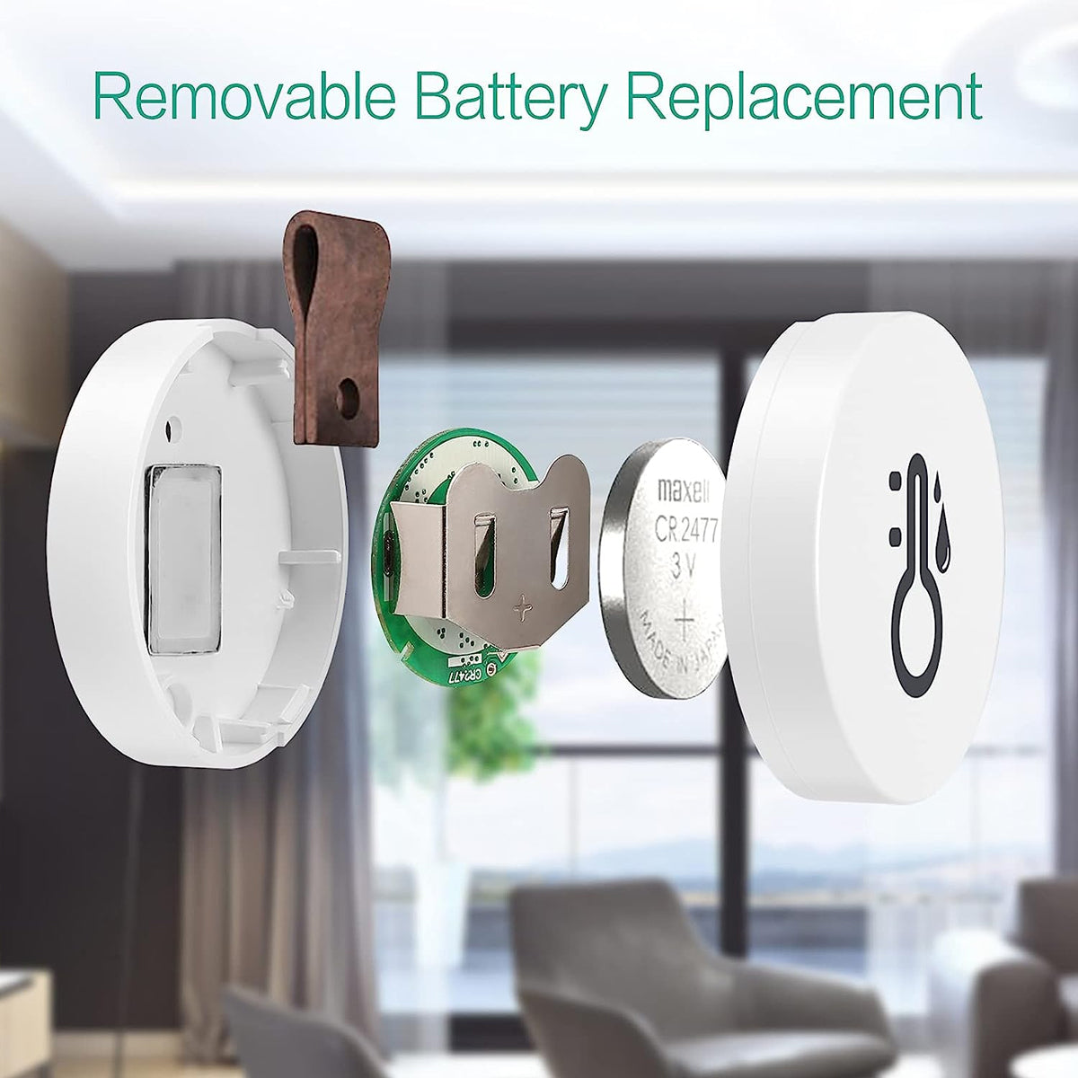 ORIA Wireless Thermometer Hygrometer Mini Wireless Humidity Temperature Sensor