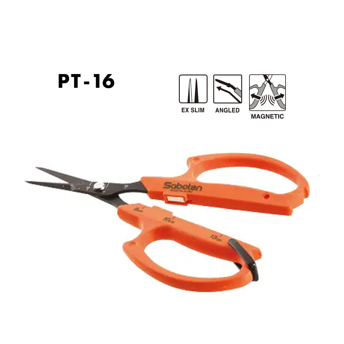 Saboten PT-16 Professional Trimming Scissor XS Curved