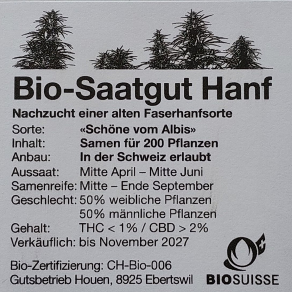 Hanfsamen Schöne vom Albis